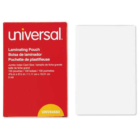 Universal Laminating Pouch, 4 3/8x6-1/2, Photo, PK100 UNV84680